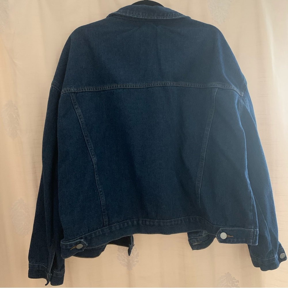 Button Up Denim Jacket with Pockets - Picture 2 of 12